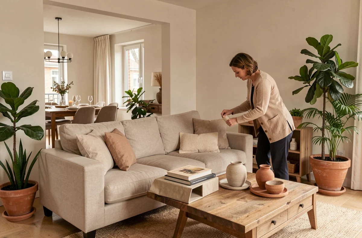 Avéo Home Staging, valorisation immobilière d'un appartement avec mise en scène soignée pour la vente