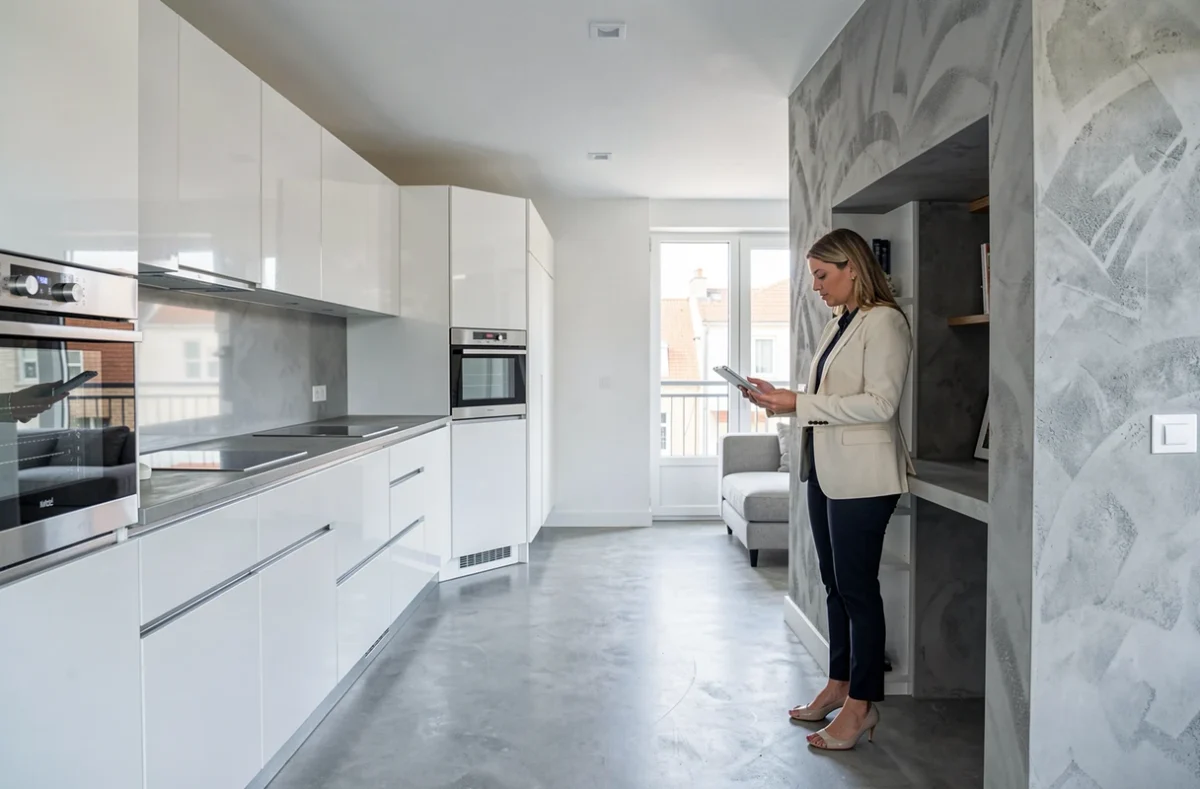 DECOPRISM AGENCEMENT, projet d'agencement contemporain à Sevran avec cuisine et espace de vie intégrés