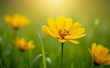 La fleur en B par excellence : le bouton d’or, ses caractéristiques et son entretien Fleur de bouton d ornement avec rosée du matin