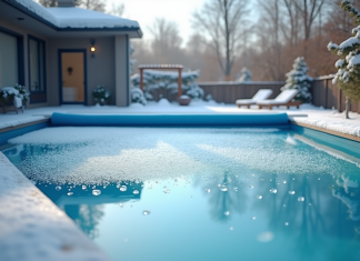 Couverture de piscine : faut-il qu’elle laisse passer l’eau en hiver ?