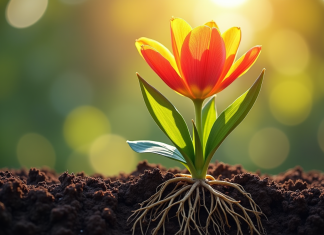 Racines fortes des fleurs en jardin : admirez leur puissance !