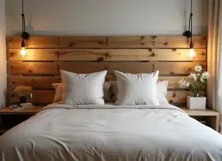 Tête de lit en palette : comment sublimer votre chambre avec du bois recyclé ?