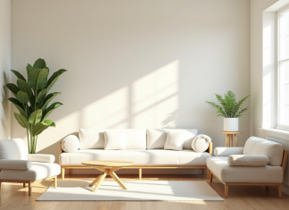 Peindre une petite pièce : clair ou foncé ? Conseils et astuces Salon cosy avec lumière naturelle et plantes vertes